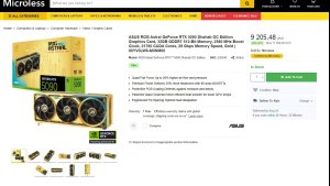 ASUS официально выпустила золотые версии RTX 5090 и RTX 5080: цена доходит до $9 200