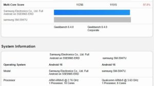Exynos 2600 почти догнал Snapdragon 8 Elite: сравнение флагманов в тестах Geekbench