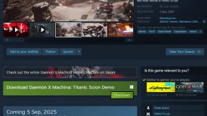 Демоверсия Daemon X Machina: Titanic Scion уже доступна
