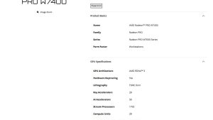 AMD официально представила Radeon PRO W7400 — компактную профессиональную видеокарту на RDNA 3 с 8 ГБ GDDR6 и TDP 55 Вт