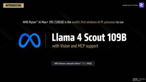 AMD расширила поддержку LLM до 128B на Windows с новым драйвером для Ryzen AI Max+ 395