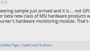 MSI Afterburner получит поддержку нового железа — и это не GPU