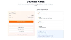 Вышла новая версия эмулятора Nintendo Switch — Citron 0.8.0