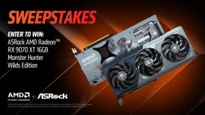 AMD и ASRock разыгрывают пять видеокарт Radeon RX 9070 XT Monster Hunter Wilds Edition