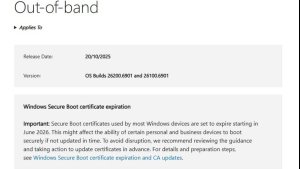 Microsoft выпустила обновление KB5070773, восстанавливающее работу WinRE в Windows 11