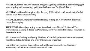 GameStop объявила «консольные войны» официально завершёнными