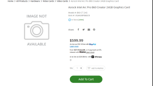 ASRock Arc Pro B60 получил цену $599 и 24 ГБ памяти