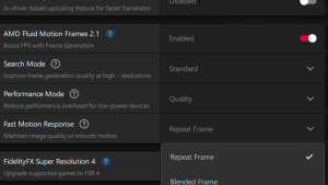 AFMF 2.1 получает опцию Fast Motion Response