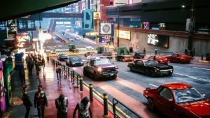 Мод Night City Traffic Overhaul превращает районы Cyberpunk 2077 в живой мегаполис