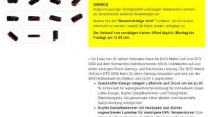 ASUS ROG Matrix RTX 5090 выйдет по ошеломляющей цене €4099