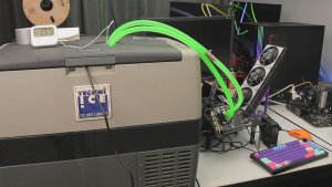Энтузиаст разогнал RTX 5050 до 3.5 ГГц с помощью походного холодильника, побив рекорды
