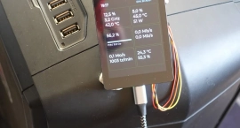 Энтузиаст собрал DeskNode для мониторинга ПК на базе ESP32-S3