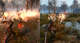 The Witcher 3 Remastered раскритиковали за огонь Игни и отсутствие отражений на воде