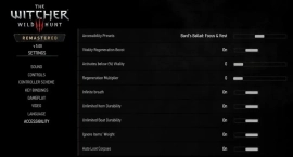 Новые настройки The Witcher 3 Remastered позволят отключить поломку оружия и лимиты веса