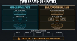 DLSS5-FrameGen опубликовал сравнение двух методов Frame Generation