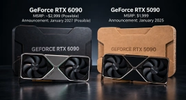 NVIDIA может представить GeForce RTX 6090 за 2999 $ на CES 2027