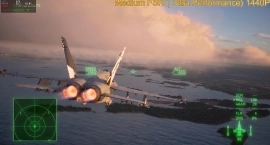 Сравнение режимов 1080p и 1440p в Ace Combat 8 Wings of Theve на Steam Machine