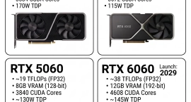 GeForce RTX 6060 может иметь 12 ГБ памяти и оказаться мощнее RTX 5070