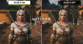 DLSS 5 состарил Цири в The Witcher 3 Remastered, добавив детализации коже и волосам