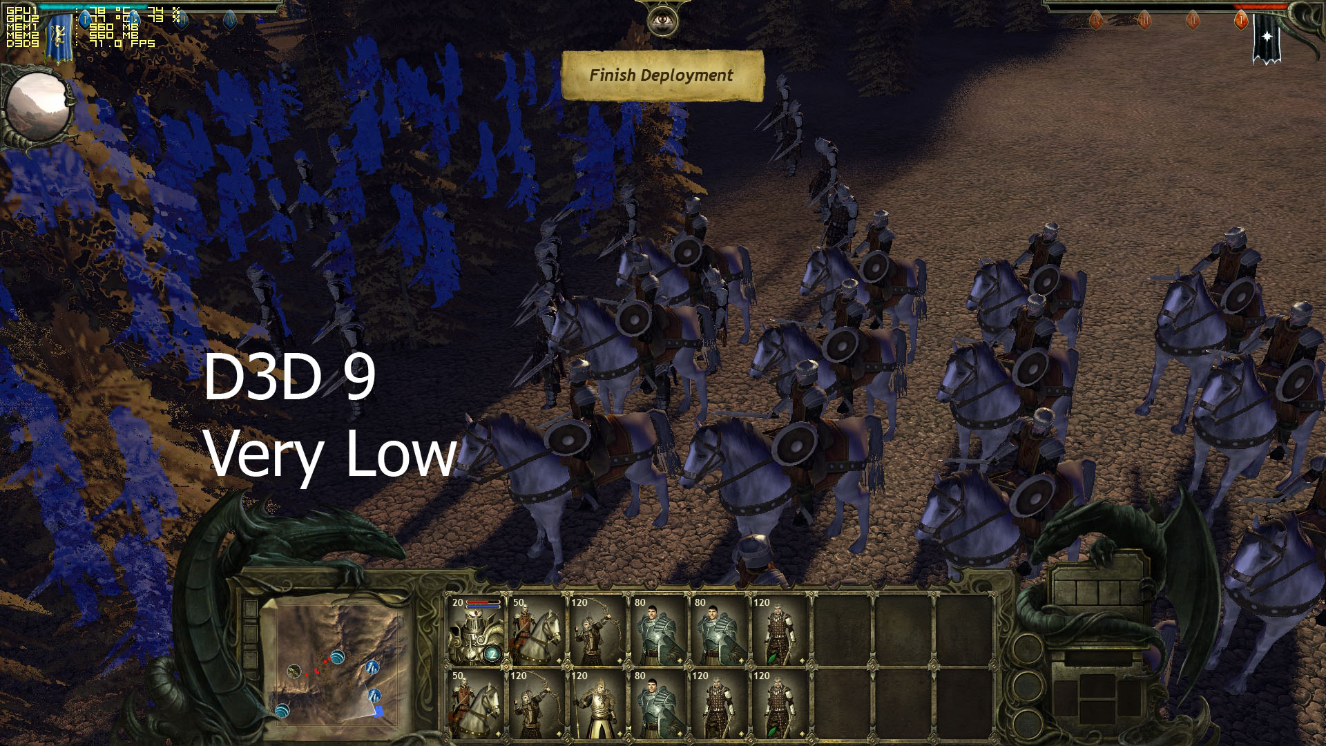 King Arthur II - Demo D3D 9 Very Low