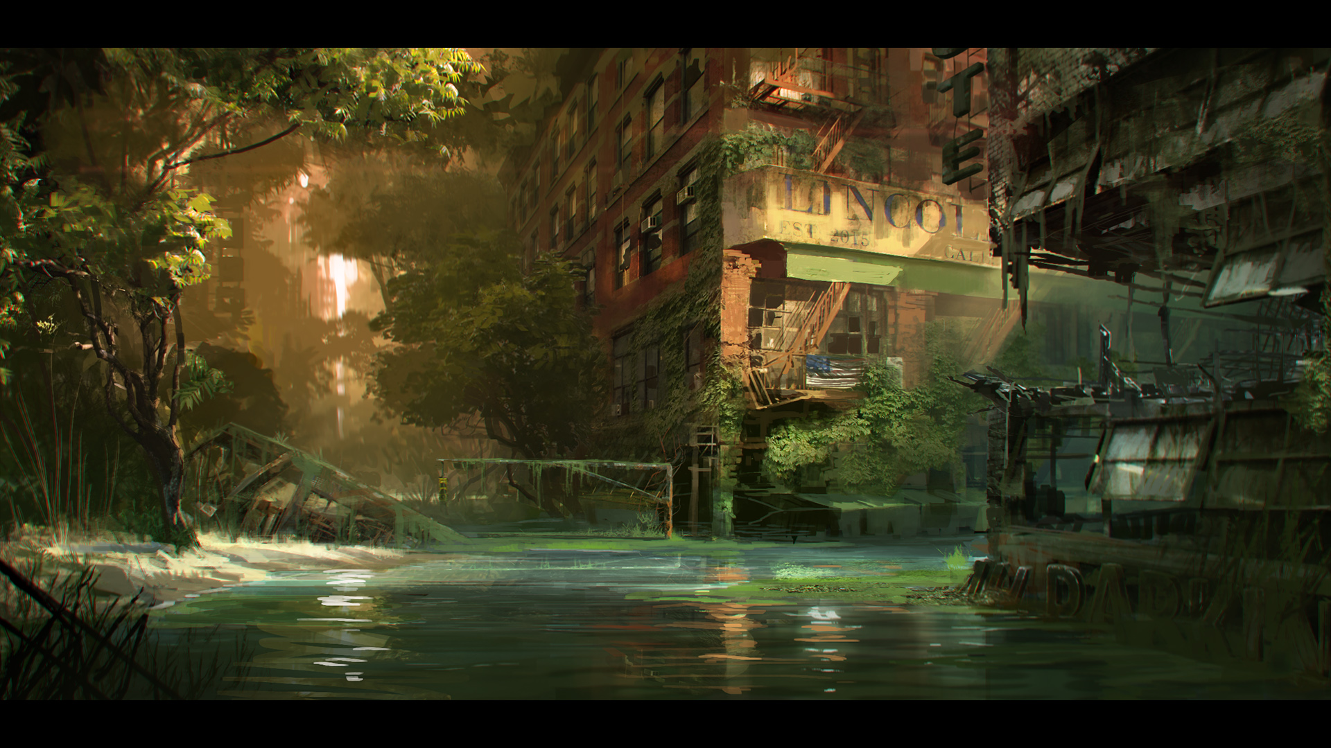 Crysis 3 - River concept art