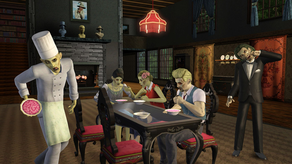 TS3 Supernatural FairyZombie DinnerTable
