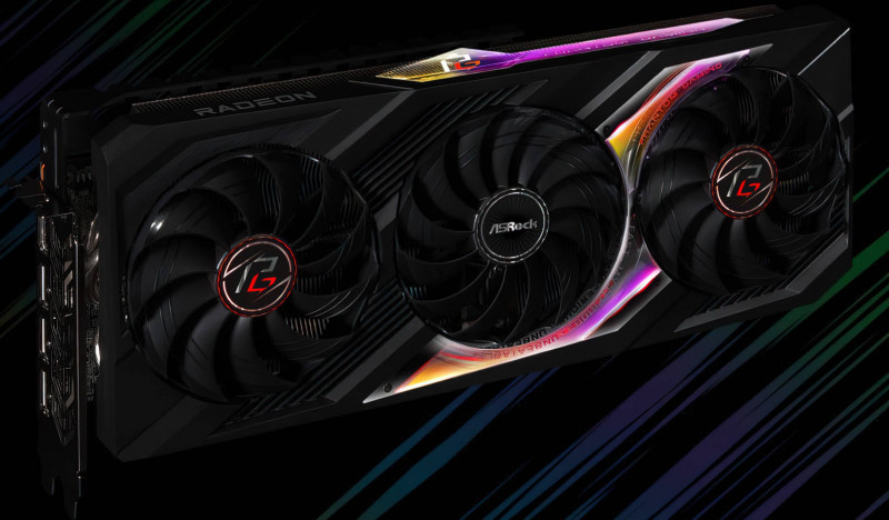 AMD Radeon RX 7800 XT Graphics Card ASRock Custom Model 2 g low res scale 2 00x