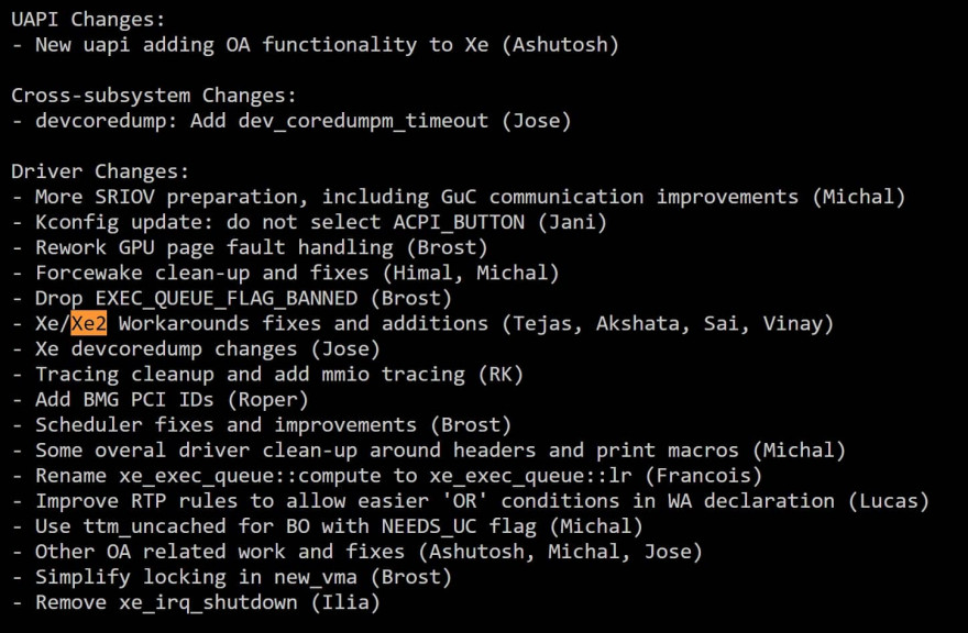 Intel Xe2 Battlemage