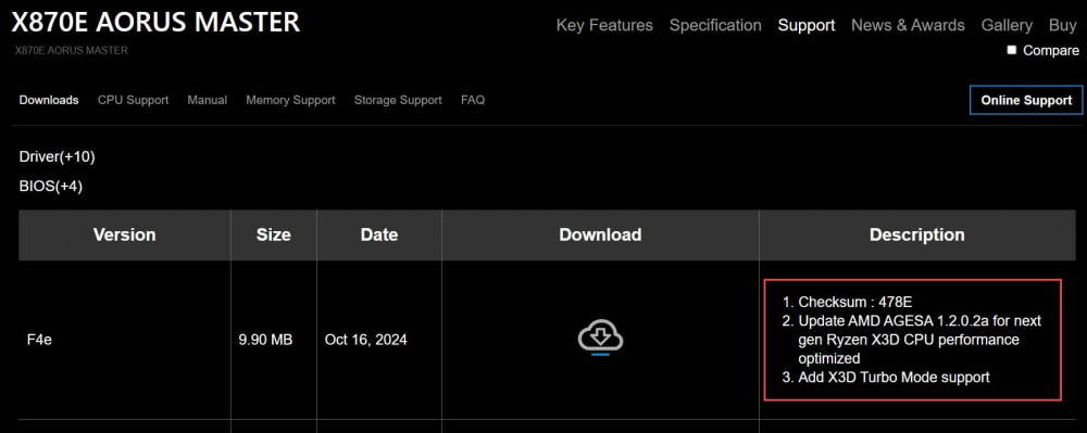 Gigabyte AMD AGESA 1.2.0.2a