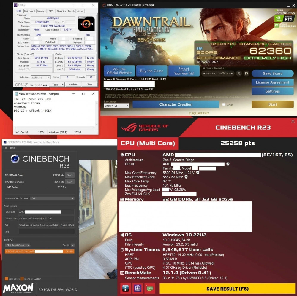 9800X3Dtests