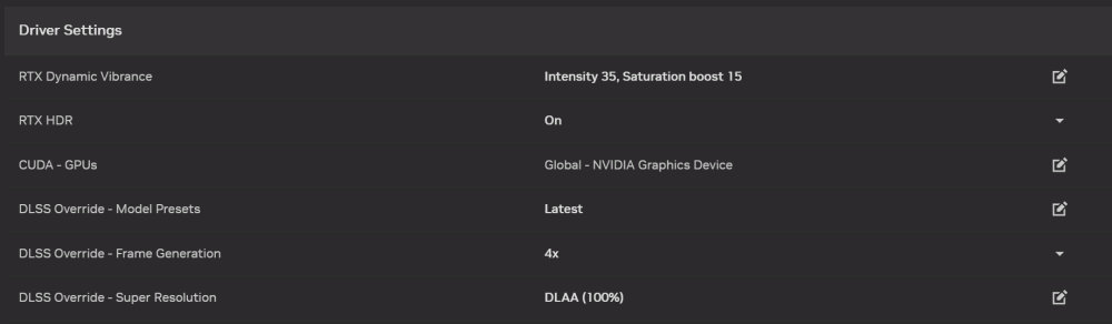 nvidia app dlss overrides enabled