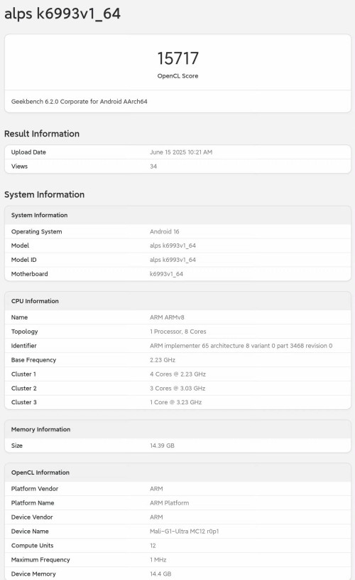 9500 Geekbench 1