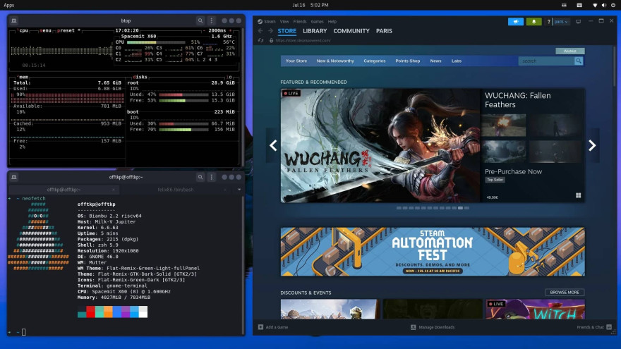 RISC V steam