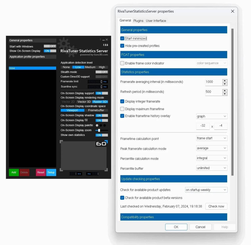 RTSS 7.3.7 Beta 8 Build 28221