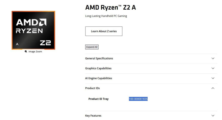 AMD Ryzen Z2 A