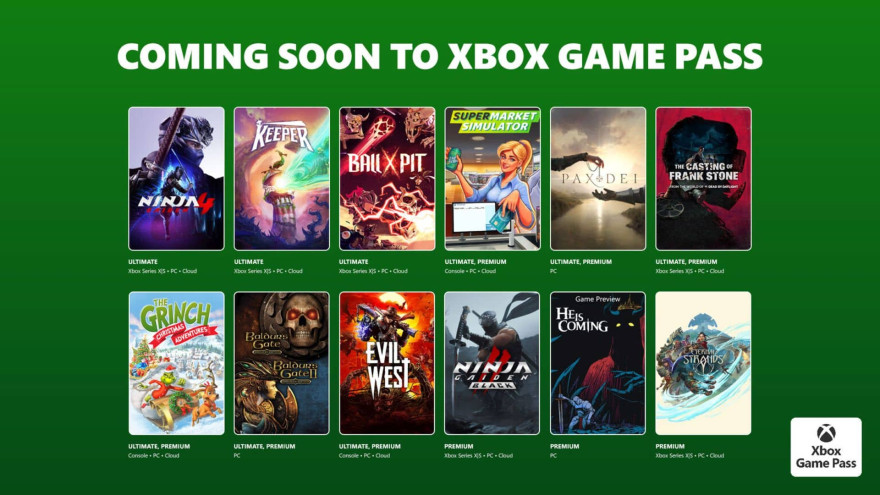 Xbox Game Pass okt