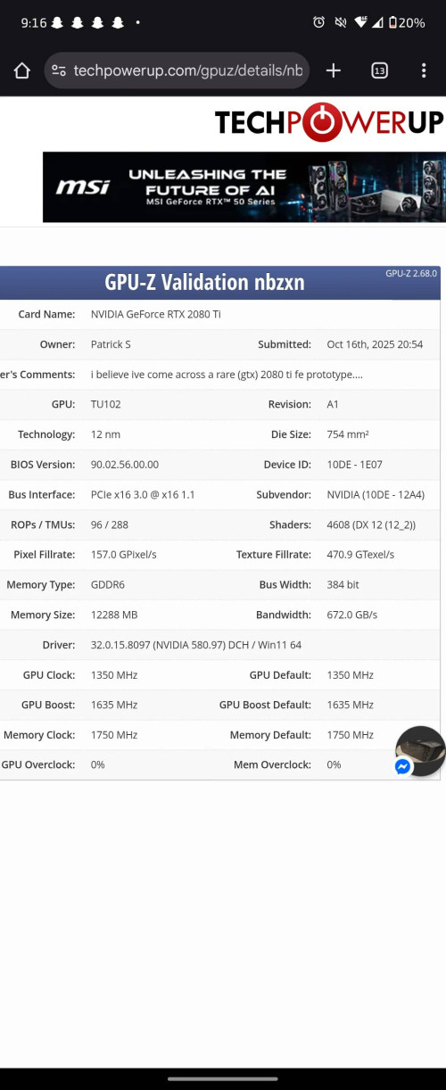 prototype 2080 ti gtx v0 08cpdd5cg4wf1