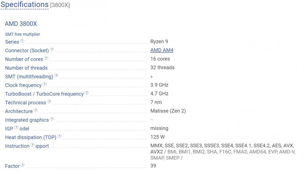 AMD Ryzen 9 3800X 2