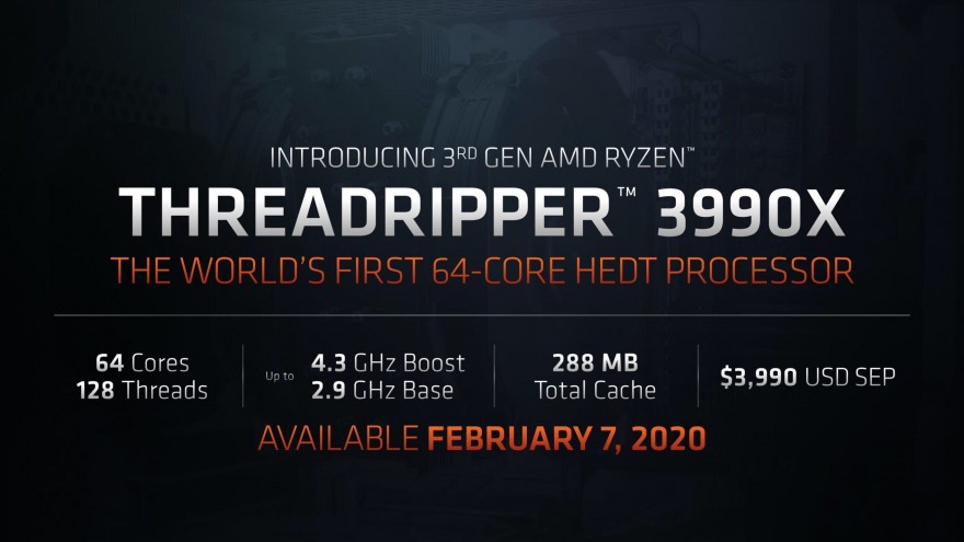 AMD Ryzen 3990X 7 février 3990USD mis à l'échelle