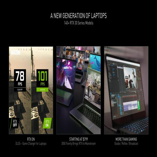 NVIDIA apresenta GeForce RTX 3050 e 3050 Ti para laptops | Ferro | NEWS