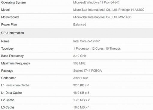 28 intel core i5 1250p nowy procesor alder lake p dla ultrabookow przetestowany wypada lepiej od core i7 11800h 1 1