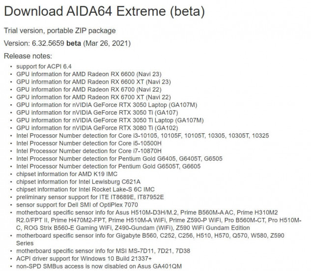 AIDA64 6.32.5659 BETA