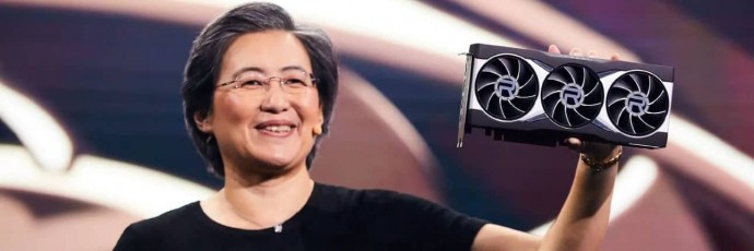 AMD Lisa Su Holding RX 6900