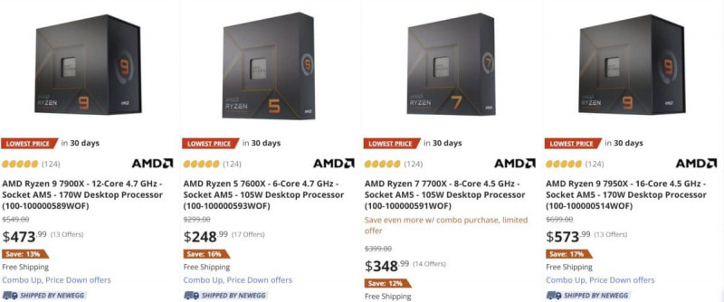 AMD RYZEN 7000 NEWEGG 1200x502