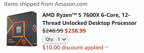 AMD RYZEN 7600X 768x285