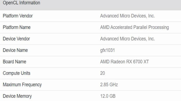AMD Radeon RX 6700 XT Specs