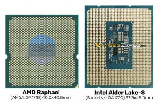 AMD Raphael AM5 vs Intel AlderLake LGA1700 768x504