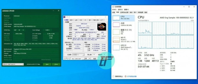 AMD Ryzen 3 5300G AIDA CPUZ