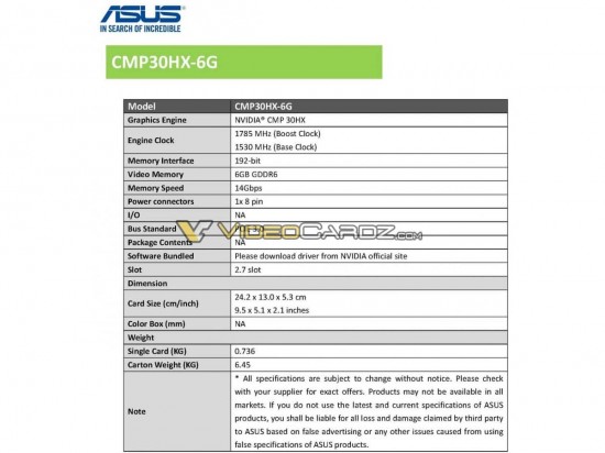 ASUS CMP 30HX 5