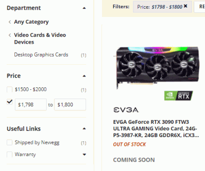 3 1 EVGA GeForce RTX 3090 FTW ULTRA